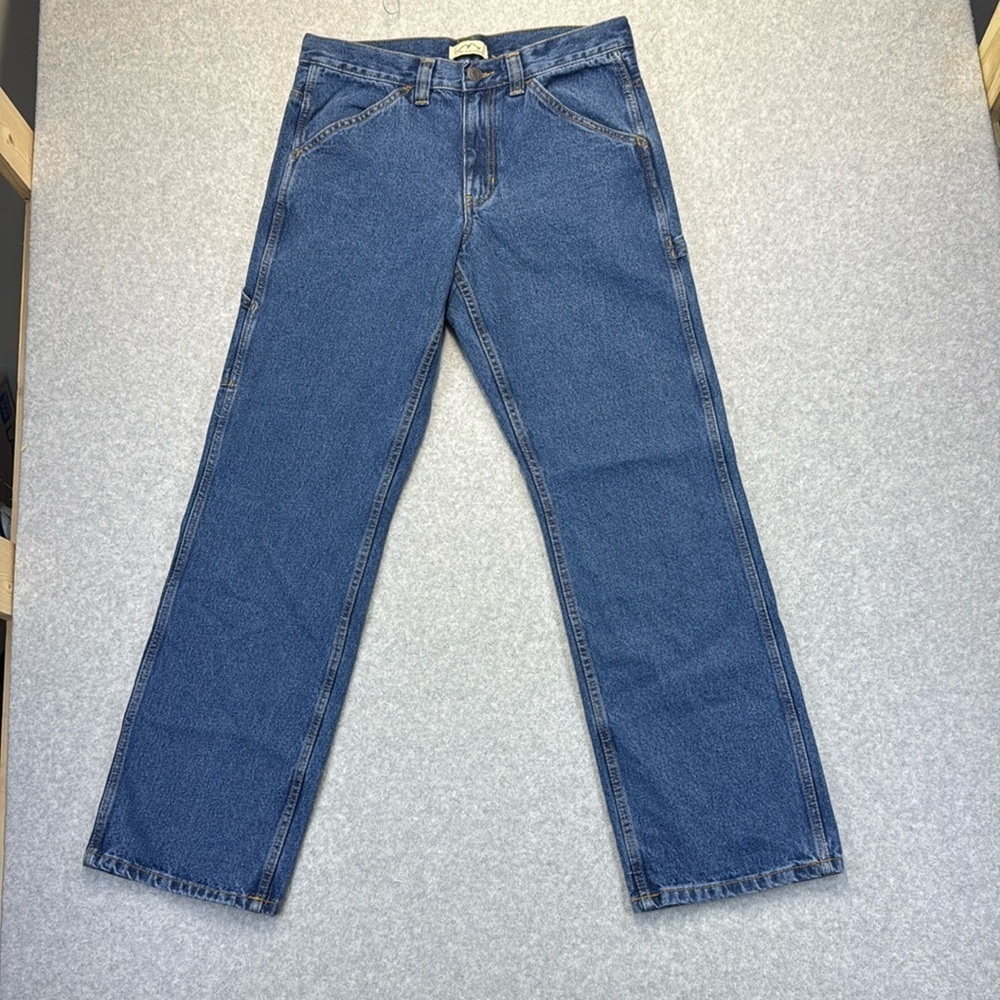 32x32 Blue Mountain NWT men's utility cargo jeans relaxed fit